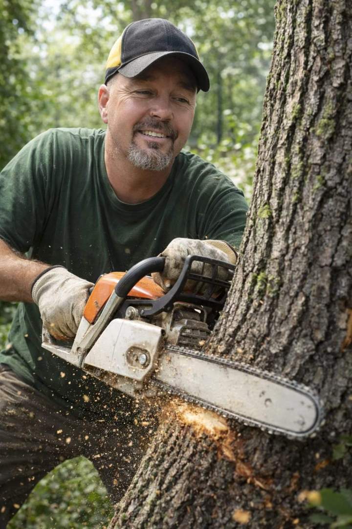 Professional tree felling and safety services